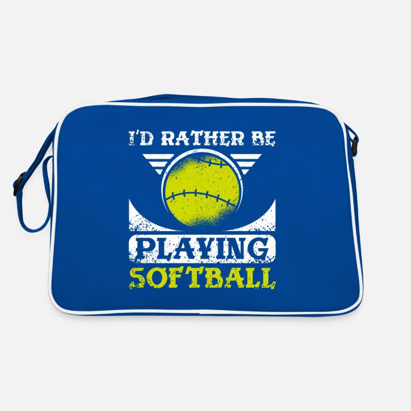 I'd rather be playing softball Retro Bag