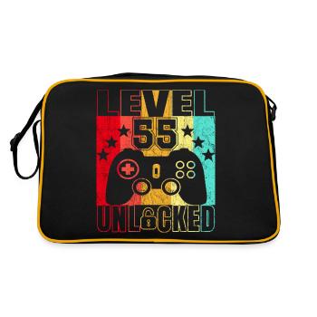 55 Years Birthday Shirt Gamer 55. - Retro Bag - black/gold - Back