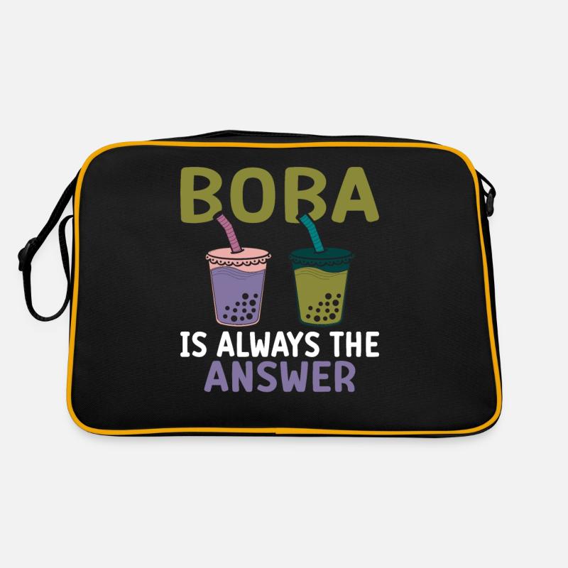 Bubble Tea Lover Geschenk Retro Tasche