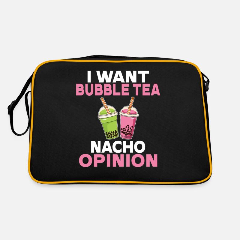 Bubble Tea Lover Geschenk Retro Tasche