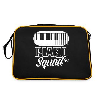 Piano Squad Musician Piano Player Piano - Retro Bag - black/gold - Back