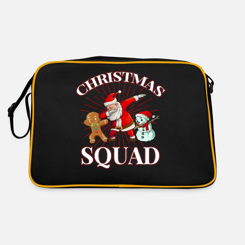 Christmas Squad - Retro Tasche - Schwarz/Gold