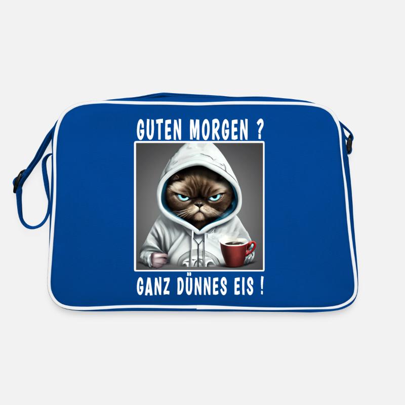 Guten Morgen ganz dünnes Eis Retro Tasche