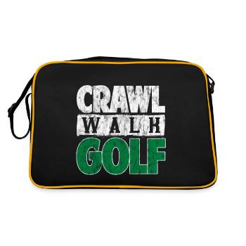 Crawl Walk Golf 3 - Retro Bag - black/gold - Back