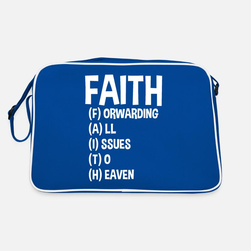 Faith Forwarding All Issues To Heaven Retro Bag