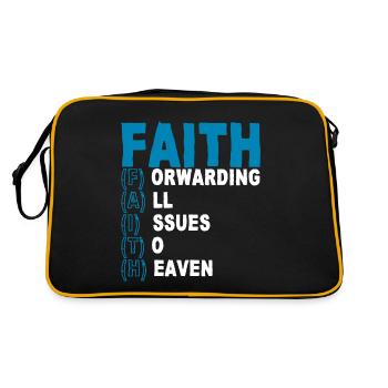 Faith Forwarding All Issues To Heaven 2 - Retro Bag - black/gold - Back