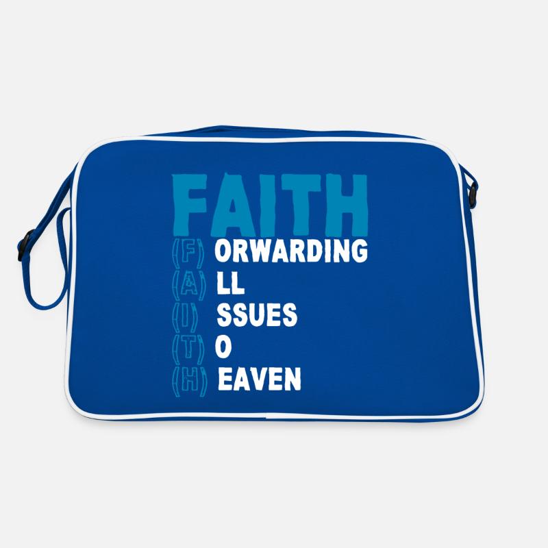 Faith Forwarding All Issues To Heaven 2 Retro Bag