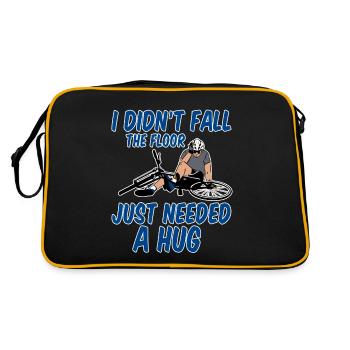 I Didn't Fall, The Floor Just Needed A Hug 4 - Retro Tasche - Schwarz/Gold - Hinten