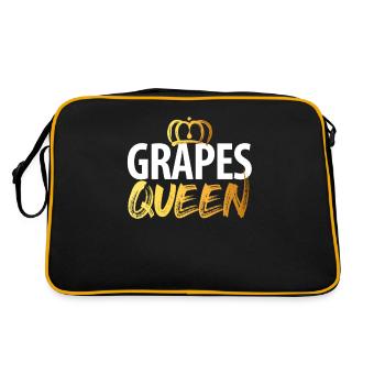 Raisins Raisins Vin Cadeau - Sac Retro - noir/or - Dos