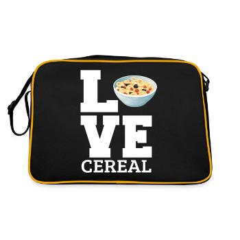 Müsli - Retro Tasche - Schwarz/Gold - Hinten