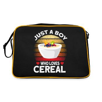 Müsli - Retro Tasche - Schwarz/Gold - Hinten