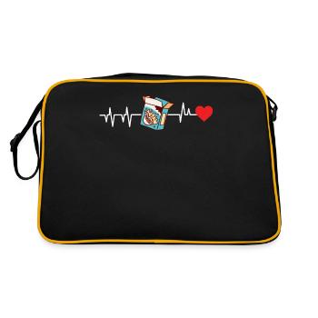 Müsli - Retro Tasche - Schwarz/Gold - Hinten