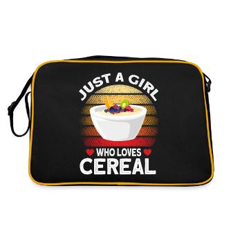 Müsli - Retro Tasche - Schwarz/Gold - Hinten