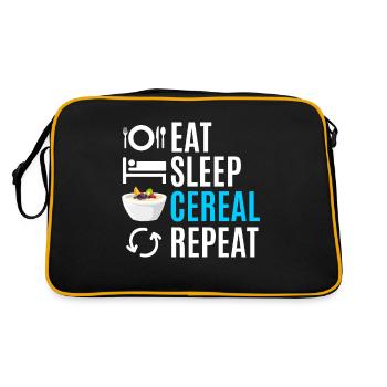 Müsli - Retro Tasche - Schwarz/Gold - Hinten