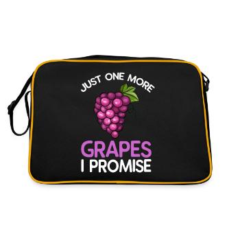 Raisins Raisins Vin Cadeau - Sac Retro - noir/or - Dos