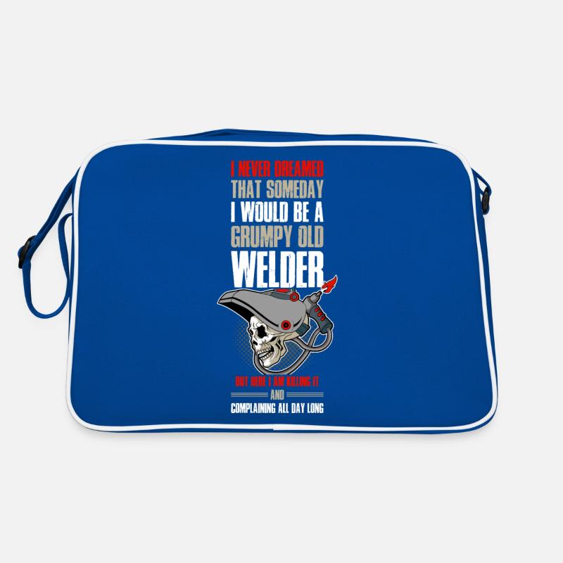 Grumpy Old Welder Schweißer Geschenk Retro Tasche