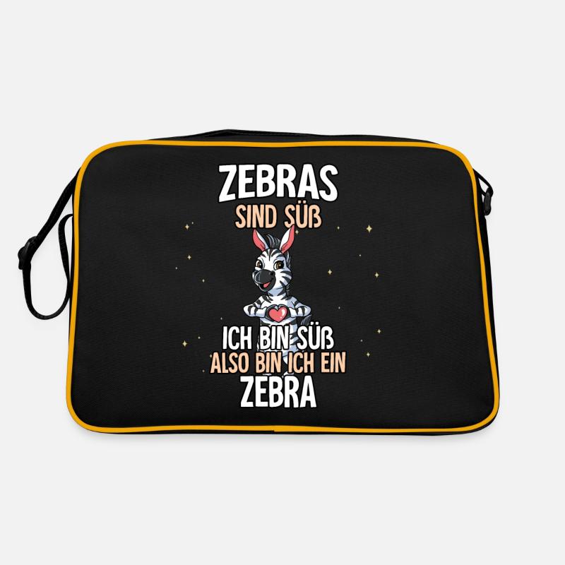 Zebras Sind Süß Zebra Retro Tasche
