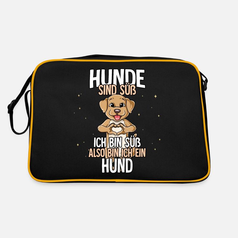 Hunde Sind Süß Hund Retro Tasche