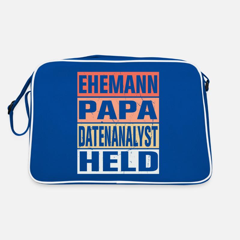 Datenanalyst Vater Ehemann Held Retro Tasche