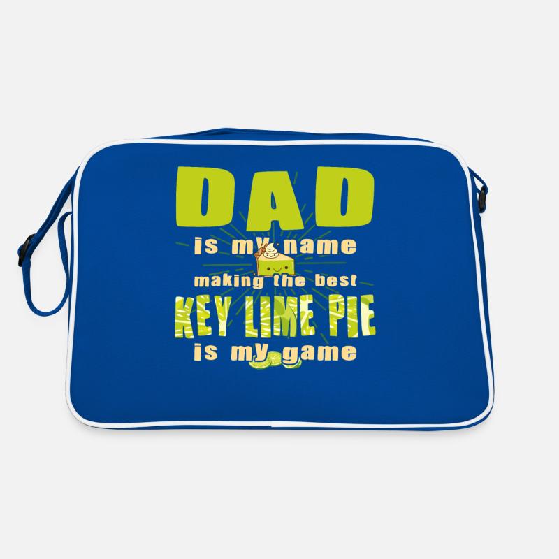 Funny Dad Lemon Cake Design Retro Bag