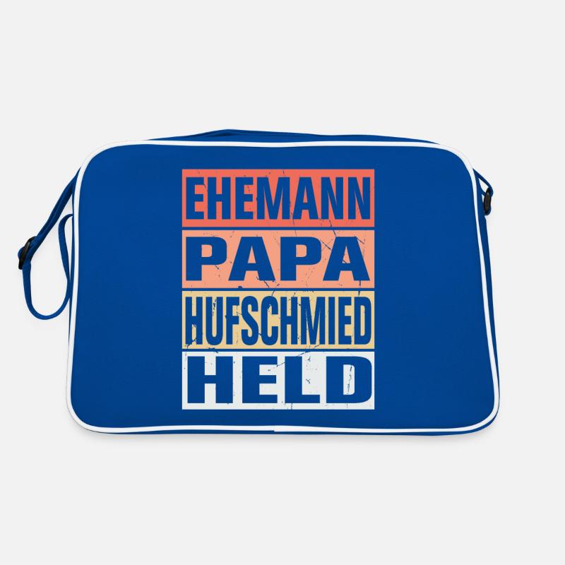 Hufschmied Vater Ehemann Held Retro Tasche