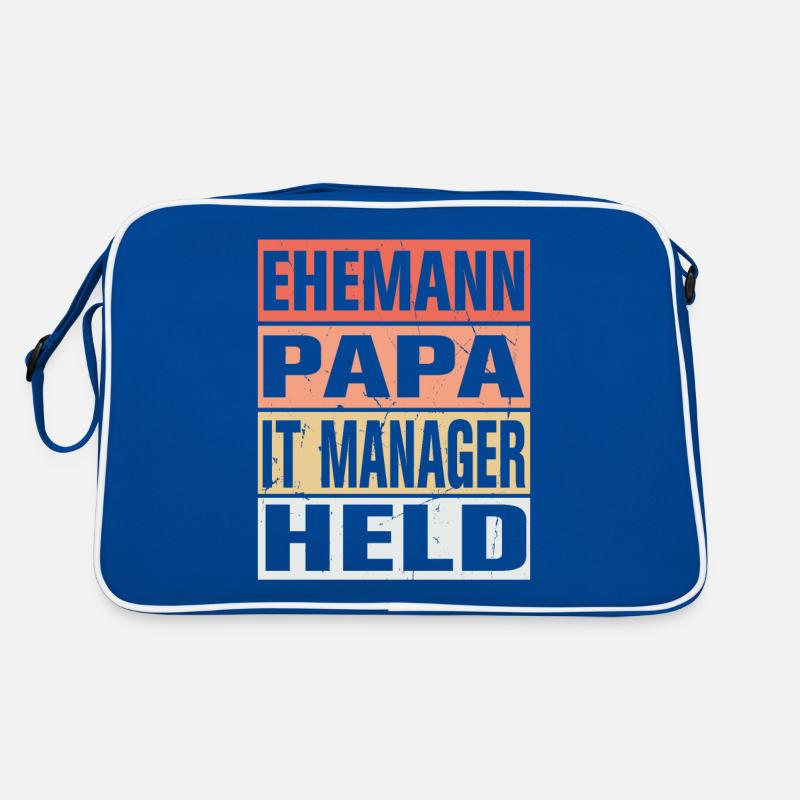 It Manager Vater Ehemann Held Retro Tasche