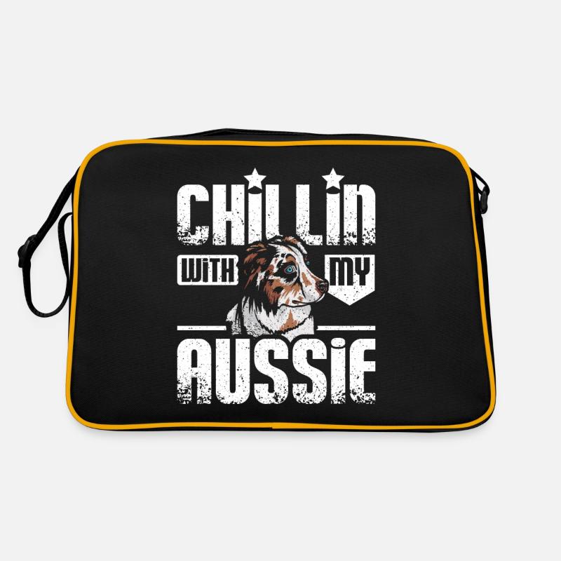 Chillin with my aussie Retro Tasche