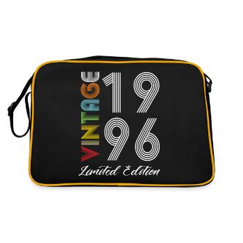 Vintage 1996 Vintage Geburtstag Retro Vintage - Retro Tasche - Schwarz/Gold - Hinten