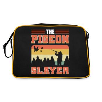 Le tueur de pigeons Chasse aux pigeons Chasseur de pigeons - Sac Retro - noir/or - Dos
