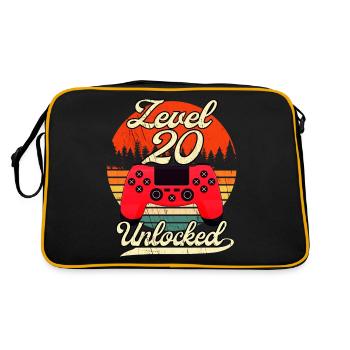 Niveau 20 Niveau d’anniversaire du joueur masculin débloqué - Sac Retro - noir/or - Dos