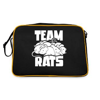 Team Rat Rat Sweet Animal Lovers - Retro Bag - black/gold - Back
