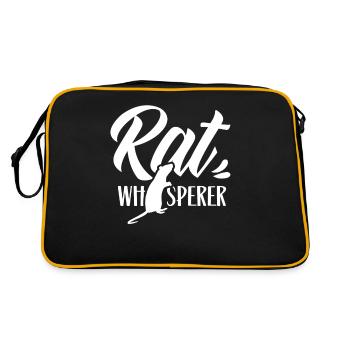 Rat Whisperer Rat Whisperer Animal Rats Sweet - Sac Retro - noir/or - Dos