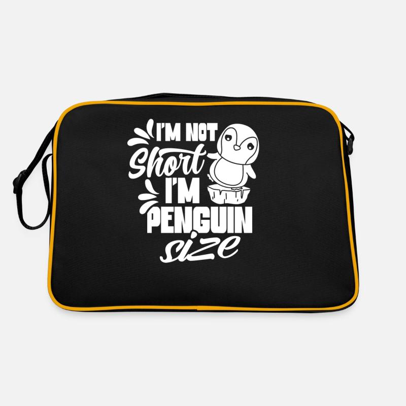Je ne suis pas petit Je suis de la taille d’un pingouin Pingouin Sac Retro
