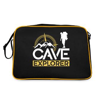 Cave Scientist Caving Cave Cave Hiking Cave - Retro Bag - black/gold - Back