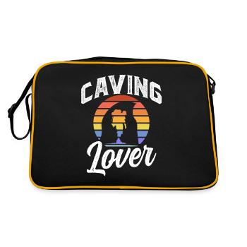 Cave lovers Cave Caving Cave Hiking - Retro Bag - black/gold - Back