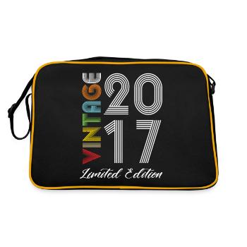 Millésime 2017 Vintage Anniversaire Rétro Vintage - Sac Retro - noir/or - Dos