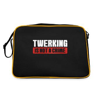 Twerking Twerk Gift - Retro Bag - black/gold - Back
