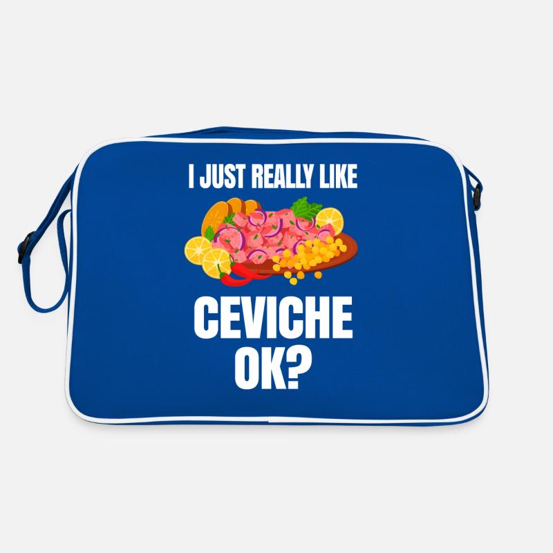 Ich mag Ceviche einfach wirklich gern Retro Tasche
