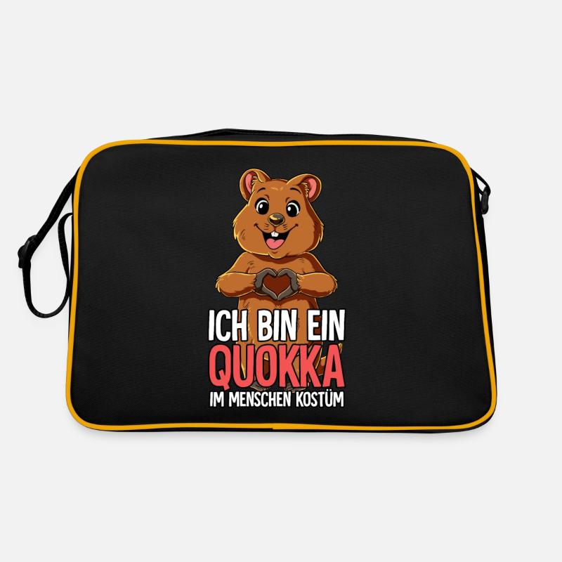 Ich Bin Ein Quokka Retro Tasche