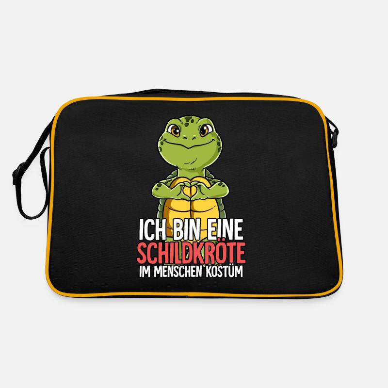 Ich Bin Eine Schildkröte Retro Tasche