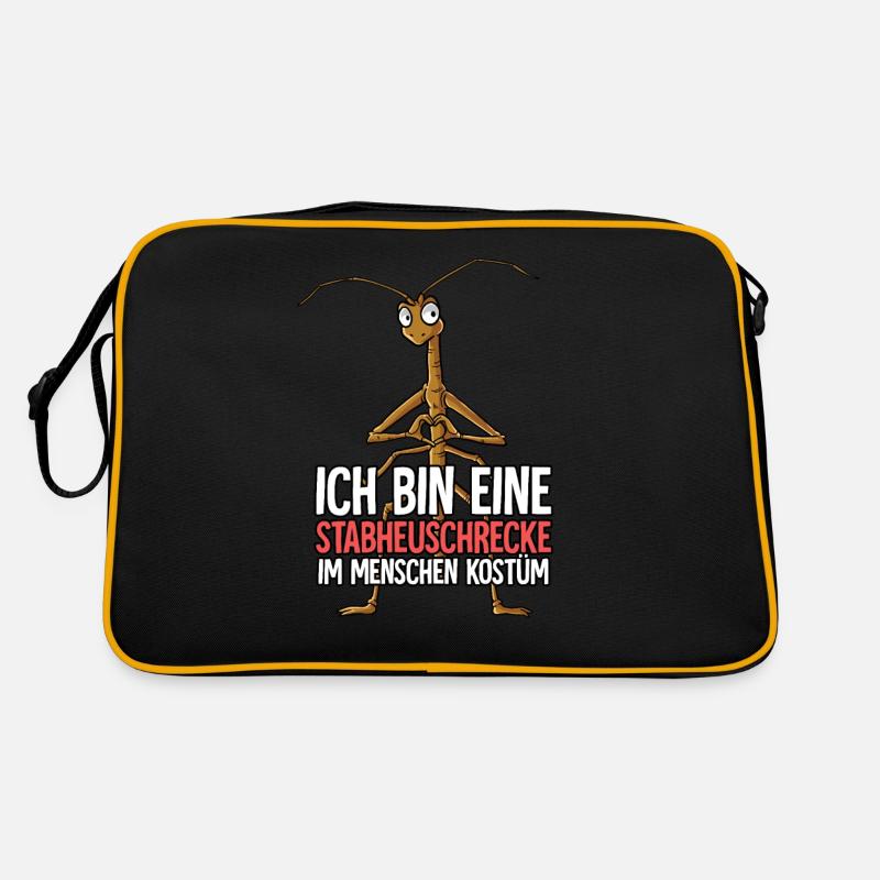 Ich Bin Eine Stabheuschrecke Retro Tasche