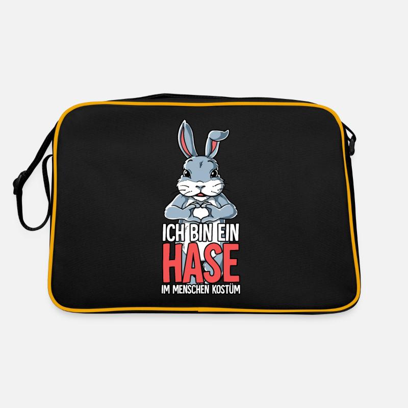 Ich Bin Ein Hase Retro Tasche