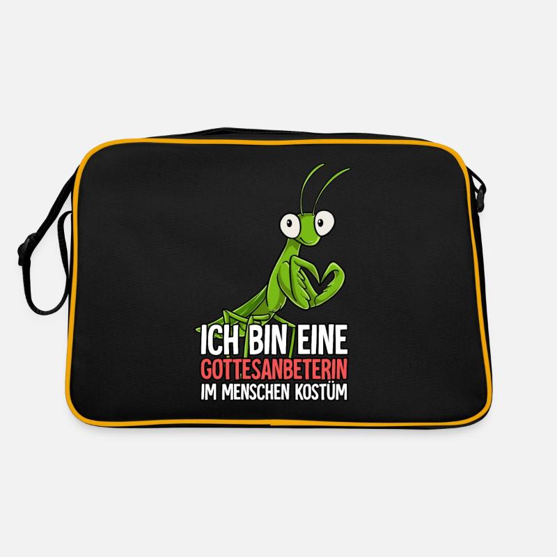 Ich Bin Eine Gottesanbeterin Retro Tasche