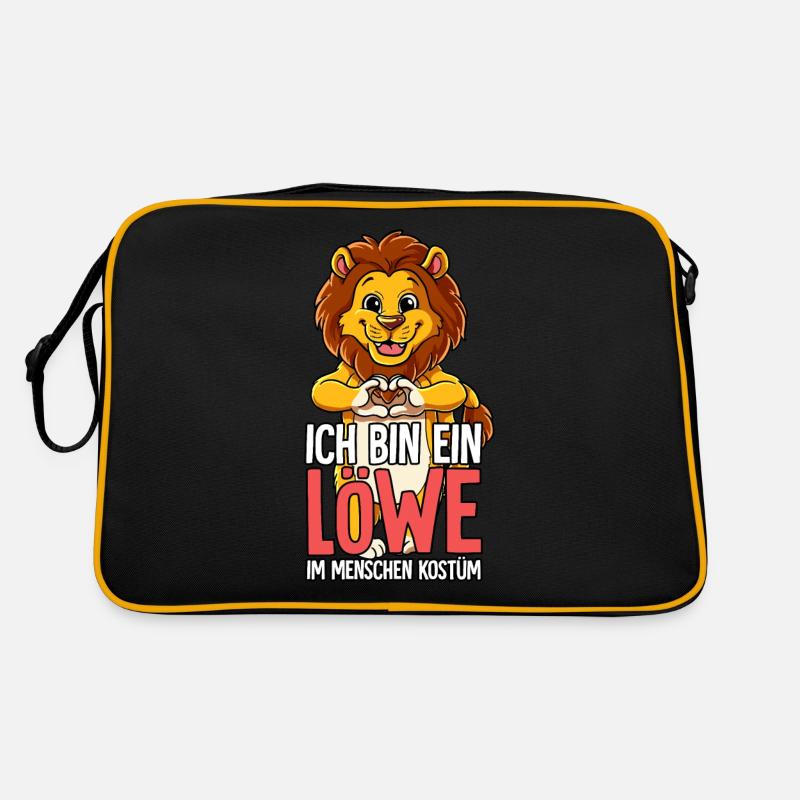 Ich Bin Ein Löwe Retro Tasche