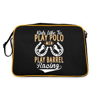 Barrel Racing - Play Barrel Equestrians - Retro Bag - black/gold - Back