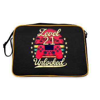 Niveau 21 Hommes débloqués Niveau d’anniversaire du joueur - Sac Retro - noir/or - Dos