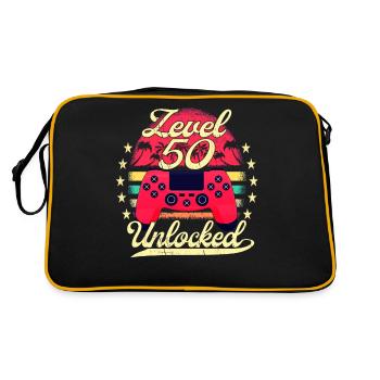 Niveau 50 Débloqué Niveau d’anniversaire du joueur masculin - Sac Retro - noir/or - Dos