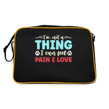 Abandoned Pets I'm Not A Thing Adopt Animal Lover - Retro Bag - black/gold - Back
