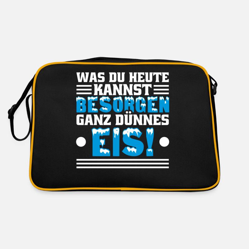 Kaffee Spruch für Morgenmuffel Retro Tasche