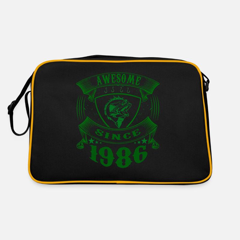 Awesome since 1986. Angel, Angler Geburtstag Retro Tasche